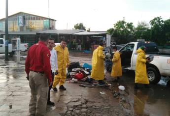 Lluvia y basura provocan inundaciones de nuevo en Culiacán