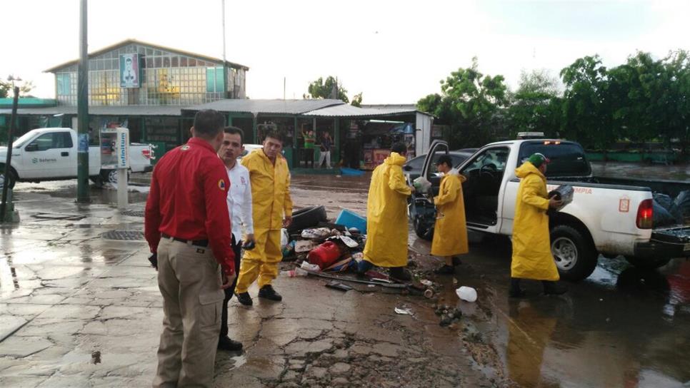 Lluvia y basura provocan inundaciones de nuevo en Culiacán