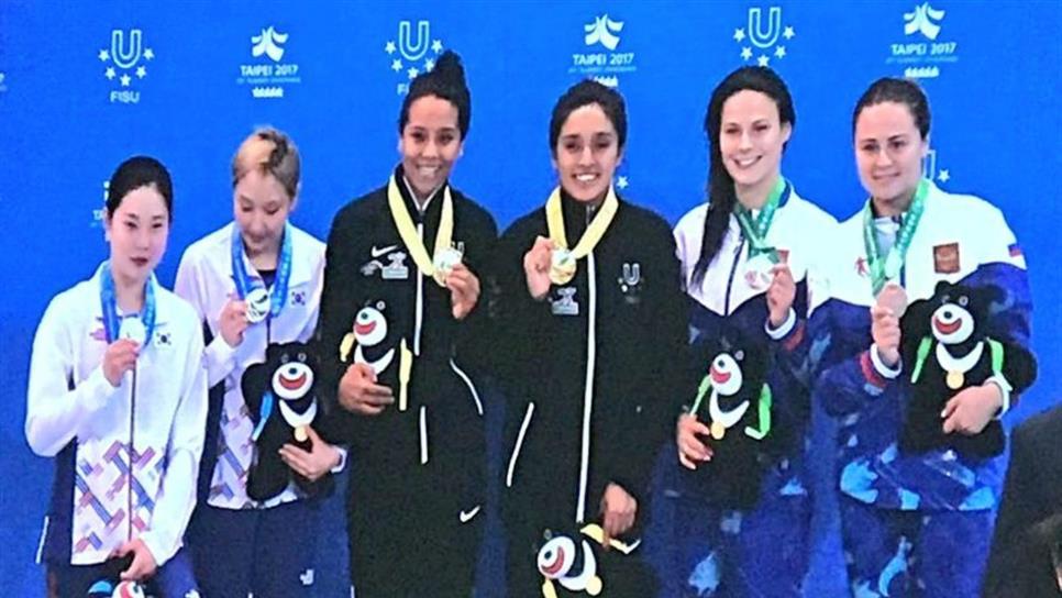 Clavadistas mexicanas ganan oro en Universiada Mundial