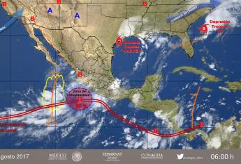 Zona de inestabilidad con 80% de desarrollo ciclónico en el Pacífico