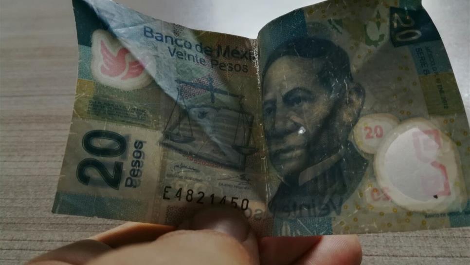 Billetes desgastados o sucios no pierden su valor