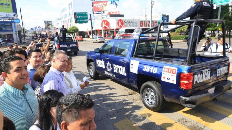 Entregan 30 patrullas más para Culiacán y Mazatlán