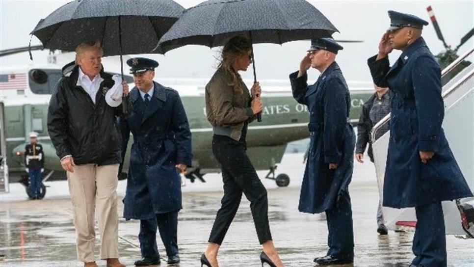 Trump llega a Texas para conocer la devastación que causó Harvey