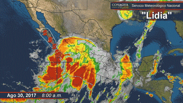 En Alerta Roja costas de Sinaloa por vientos de Lidia