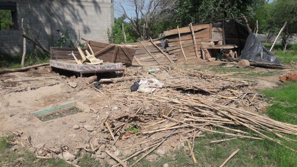 La lluvia y viento de “Lidia” le arrebatan su casa a Rosa y sus hijos