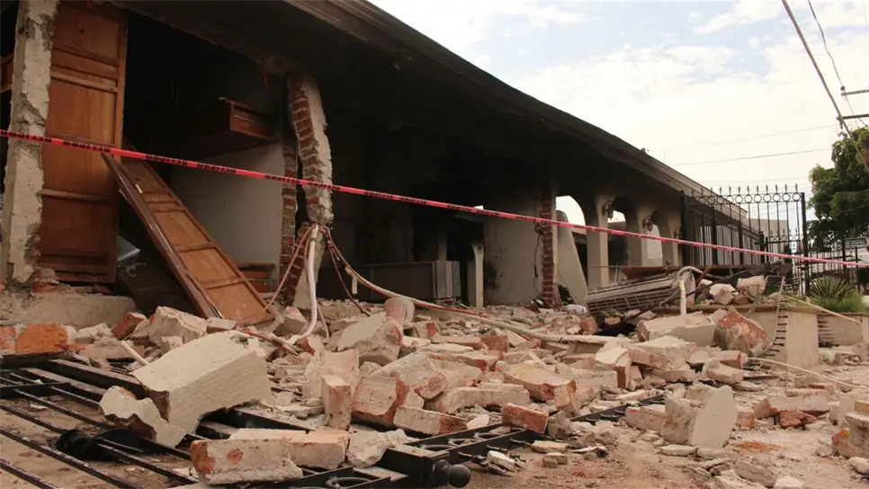 La explosión prácticamente destruyó la vivienda. FOTOS: Martín Ruiz.