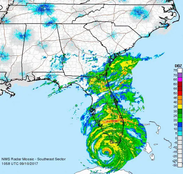 Poderoso huracán Irma toca tierra en Florida
