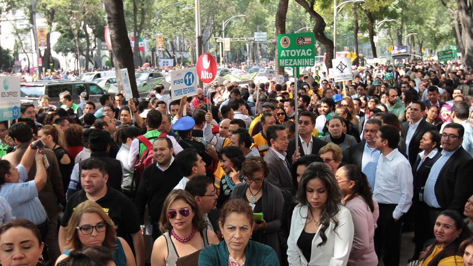 Saldo blanco por simulacro CDMX