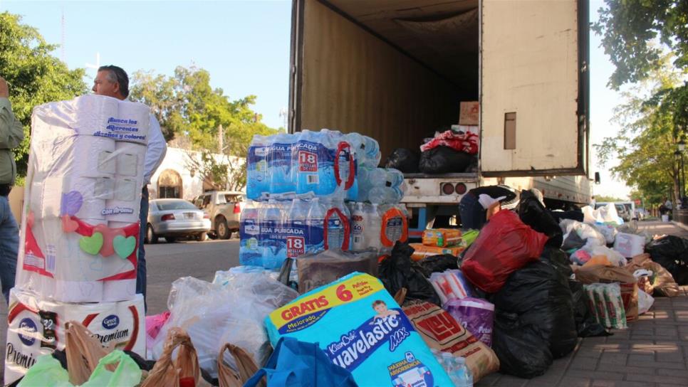 En camino la ayuda y víveres de Ahome a afectados por sismo