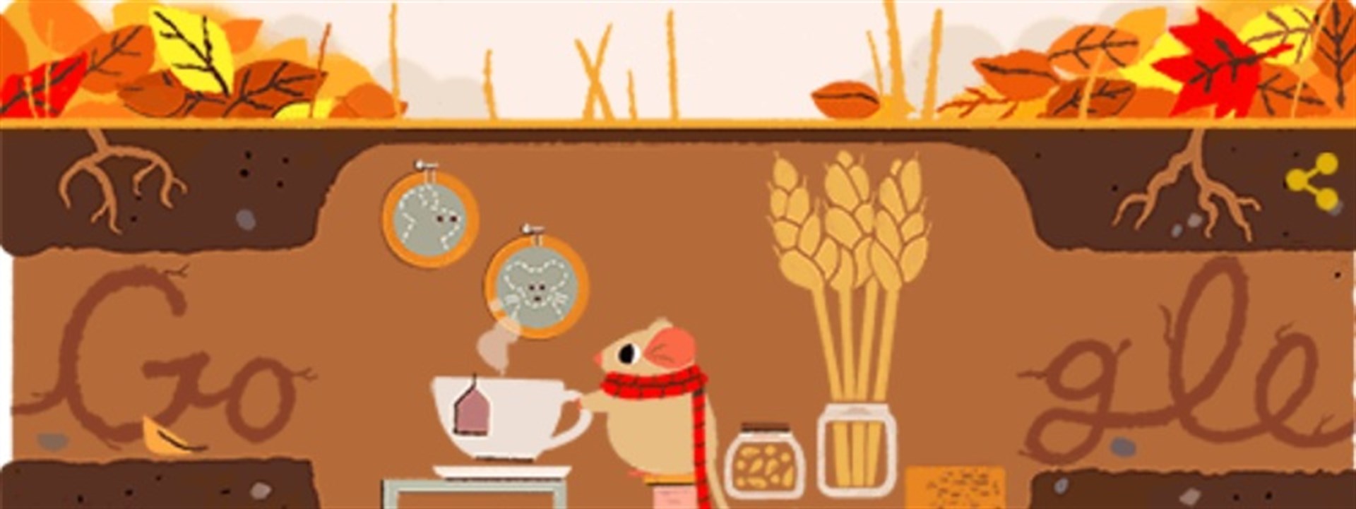 Google celebra la llegada del otoño con doodle interactivo