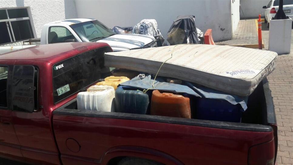 Detienen a tres hombres con gasolina robada en Mazatlán