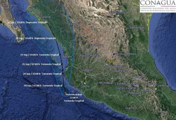 Se forma Pilar en el Pacífico; Sinaloa en alerta verde