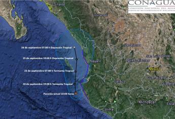 Pilar se ubica frente a Jalisco; sur de Sinaloa en alerta verde