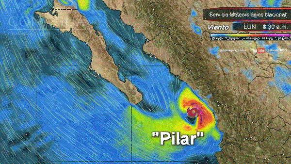 Pilar se degrada a depresión tropical