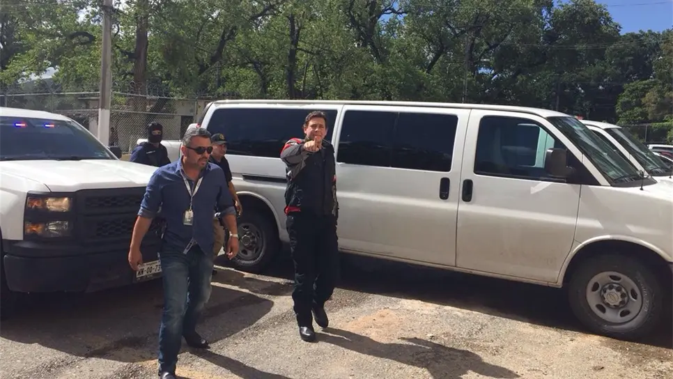 Fotografía que circula en las redes de la detención del exgobernador. FOTO: Twitter