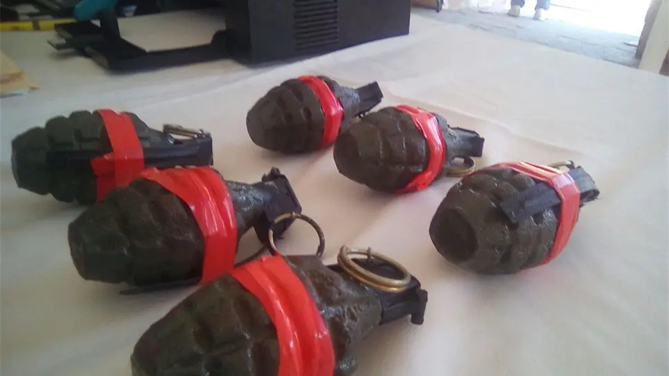 Cambian 6 granadas por 15 mil pesos