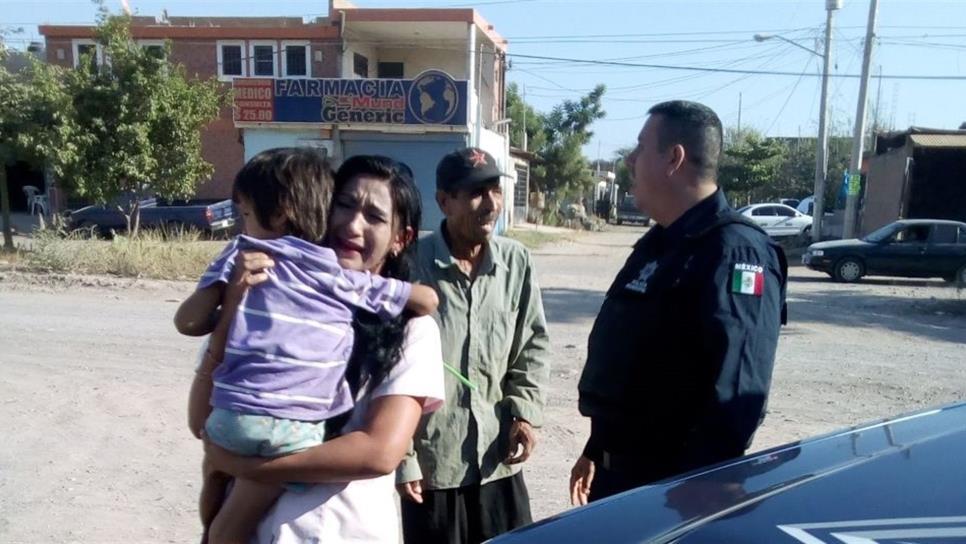 Policías localizan a menor extraviado en Culiacán