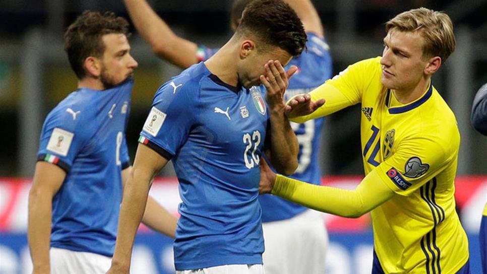 Italia queda fuera del Mundial Rusia 2018 al empatar 0-0 con Suecia