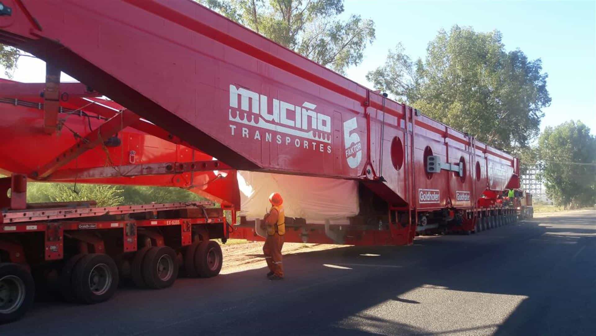 La turbina fue trasladada hacia el Centro de Ciclo Combinado