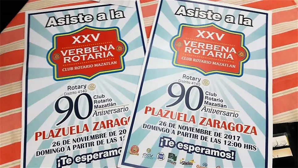 Está todo listo para la XXV Verbena Rotaria en Mazatlán