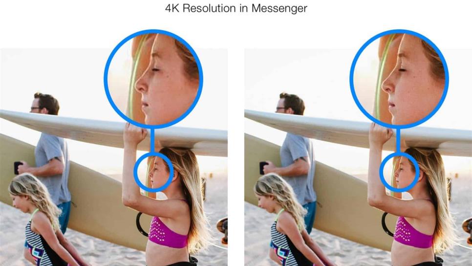 Facebook Messenger permitirá enviar fotografías en resolución 4K