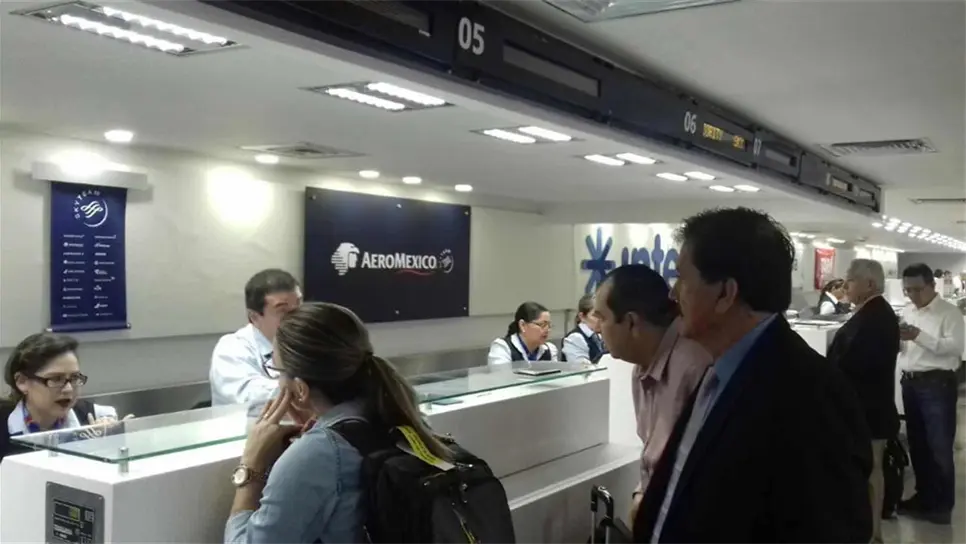 El aeropuerto de Culiacán también se vio afectado.