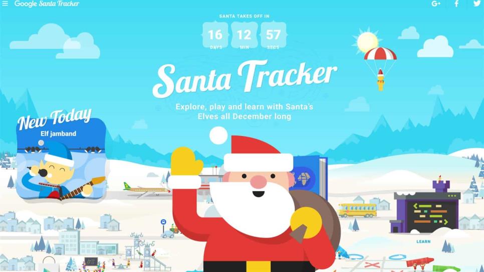 Google presentó Santa Tracker; la nueva plataforma navideña