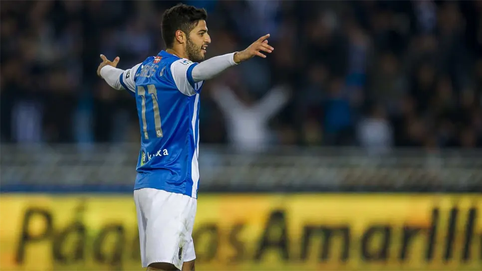 Ante el Sevilla, el último juego de Carlos Vela con la Real Sociedad