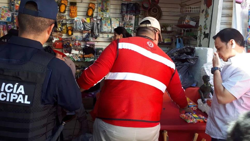 Aseguran alrededor de 70 kilos de cuetes