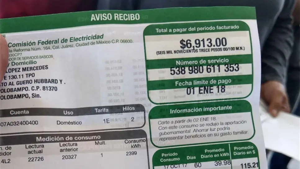 Dispuesto Gobernador a dialogar por cobros excesivos de la CFE