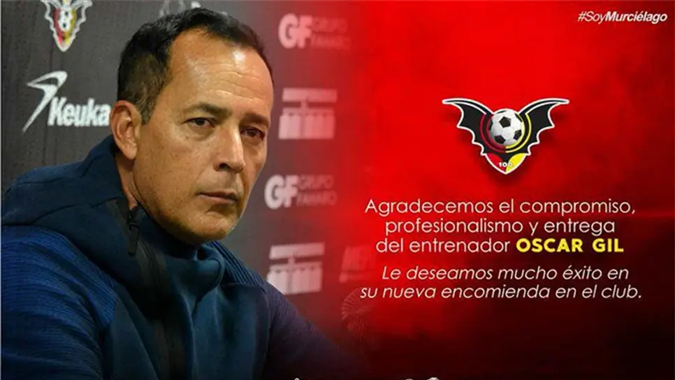 Oscar Gil deja el banquillo de Murciélagos