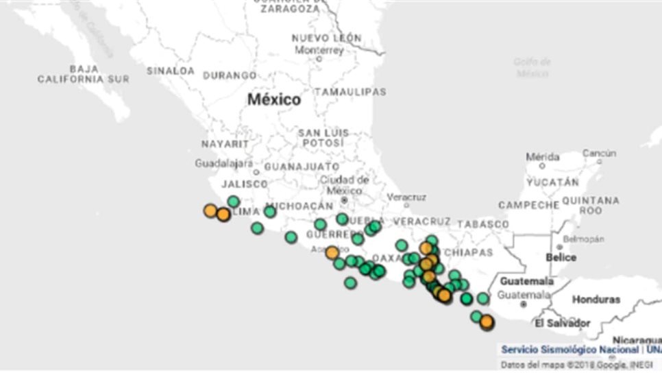 Esta mañana ocurrieron 25 sismos en México