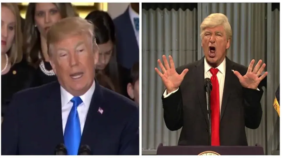 Trump arremete contra Alec Baldwin y luego borra su tuit porque tenía faltas de ortografía