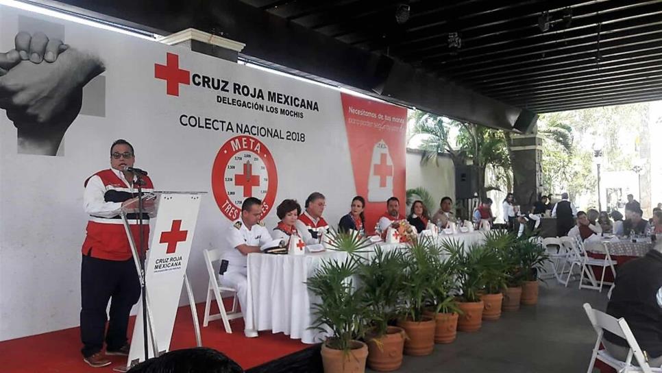 Dan banderazo a Colecta de Cruz Roja en Los Mochis
