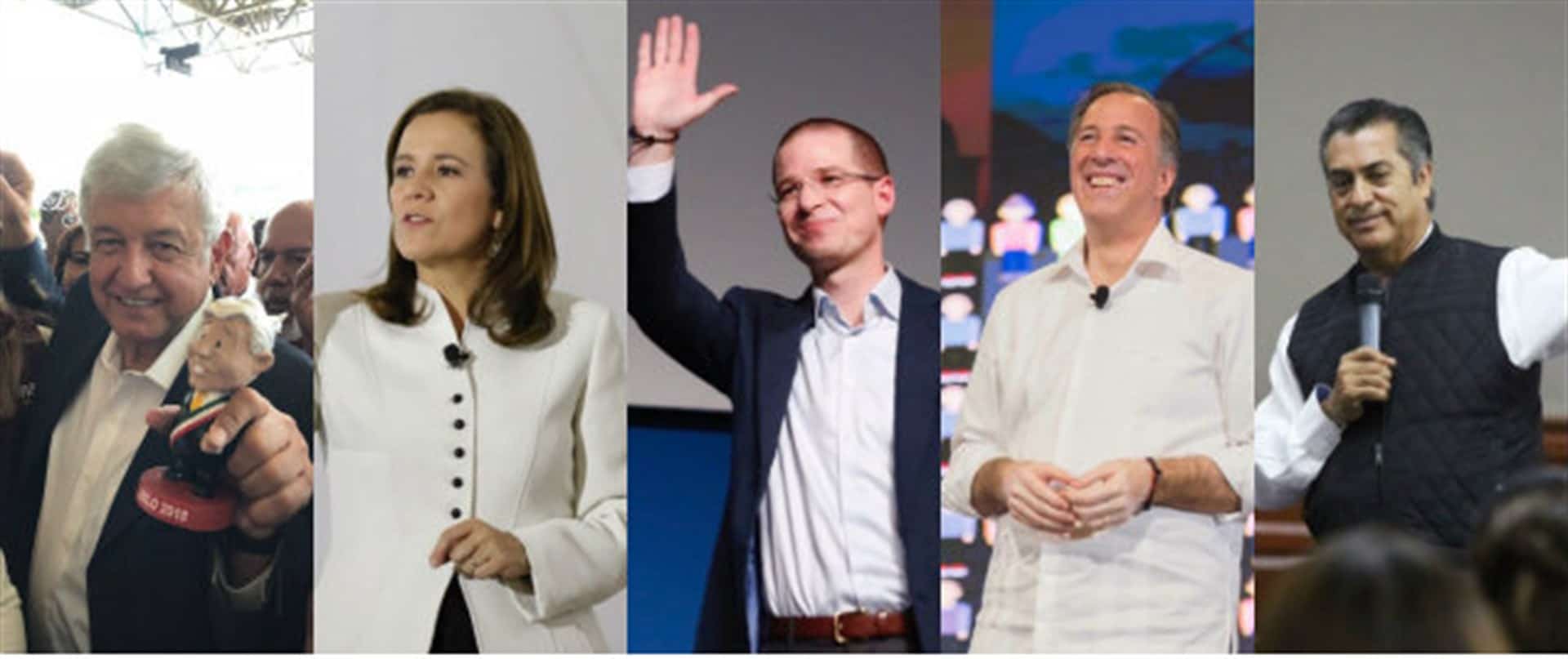 FOTO: Twitter @lopezobrador_ / @Mzavalagc / @RicardoAnayaC / @JoseAMeadeK / @JaimeRdzNL