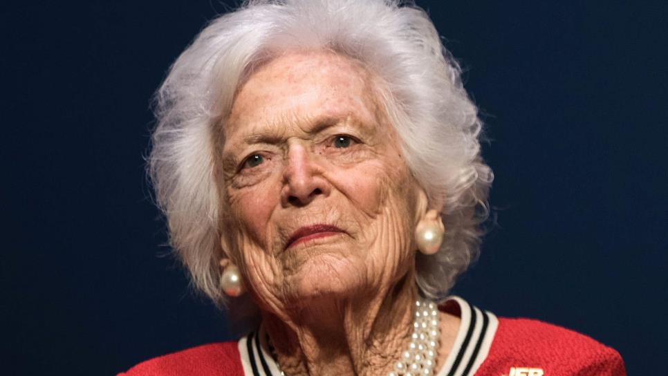 Muere exprimera dama de Estados Unidos Bárbara Bush a los 92 años