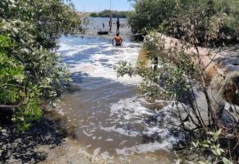 Evidencian contaminación en estero de Urías en Mazatlán