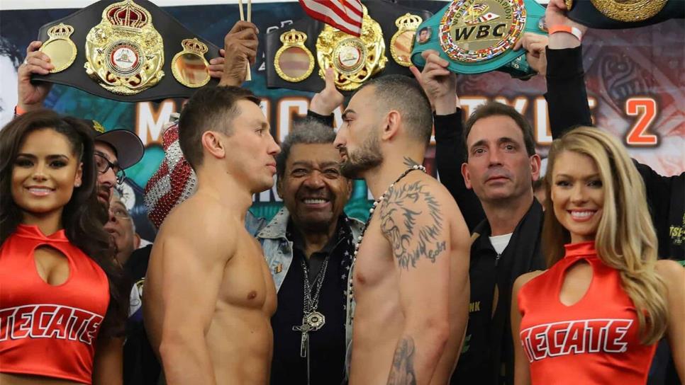 Golovkin y Martirosyan cumplen peso en California