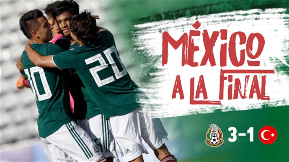 ¡Hat Trick de Eduardo Aguirre pone a México en la final del Torneo Esperanza de Toulon!