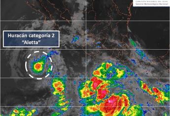 Aletta se debilita a huracán categoría 2