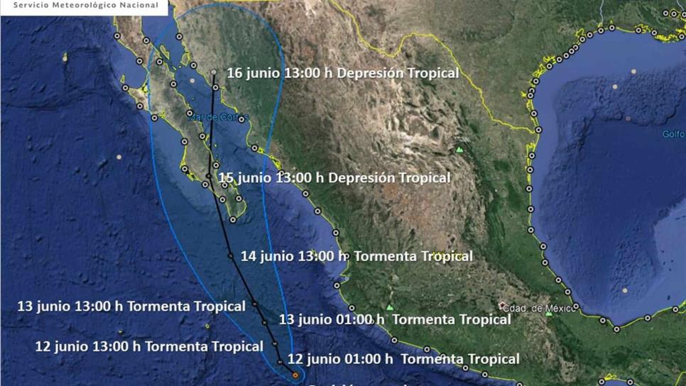 Huracán Bud se desplaza paralelo a costas de México