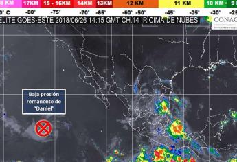 Tormenta Daniel se degrada a baja presión remanente en el Pacífico