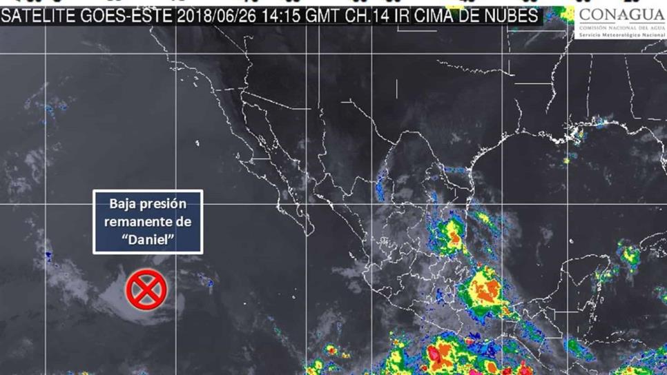 Tormenta Daniel se degrada a baja presión remanente en el Pacífico