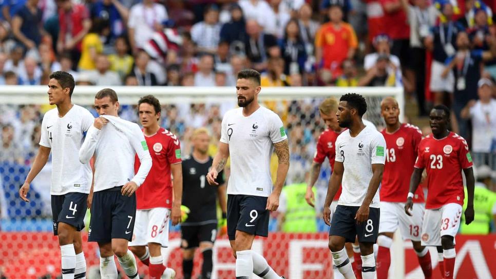 Con empate sin goles, Francia y Dinamarca sellan su boleto a octavos