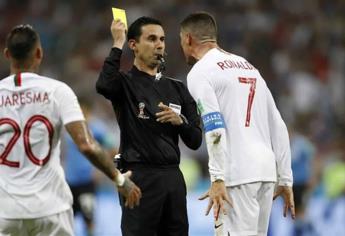 Impecable arbitraje de César Ramos en el Uruguay-Portugal