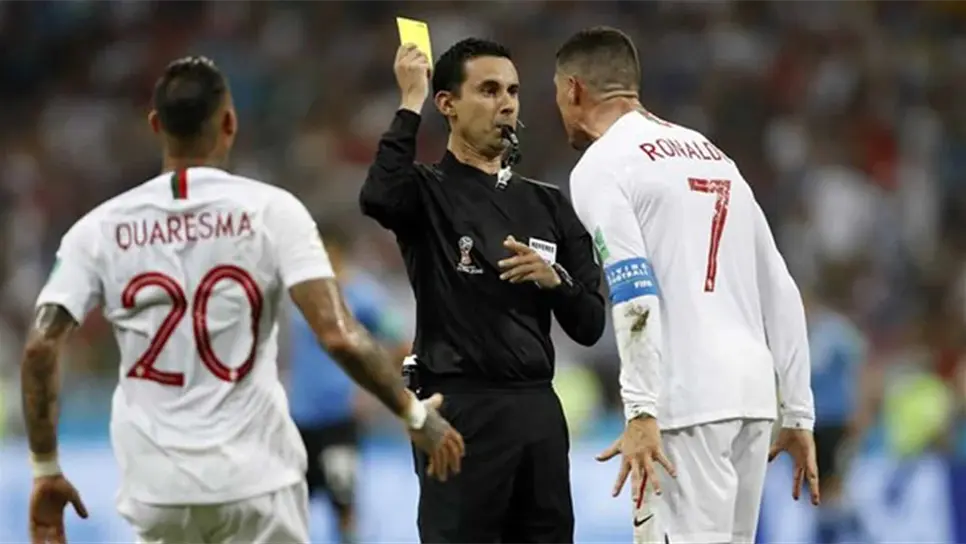 Impecable arbitraje de César Ramos en el Uruguay-Portugal