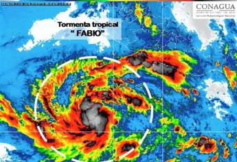 Depresión se convierte en tormenta tropical Fabio; se ubica en Jalisco