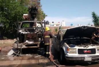 Se quema grúa y una camioneta en el fraccionamiento Centro Plaza