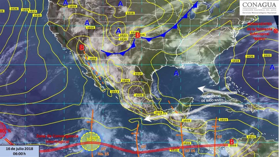 Pronostican tormentas fuertes para Sinaloa y Sonora