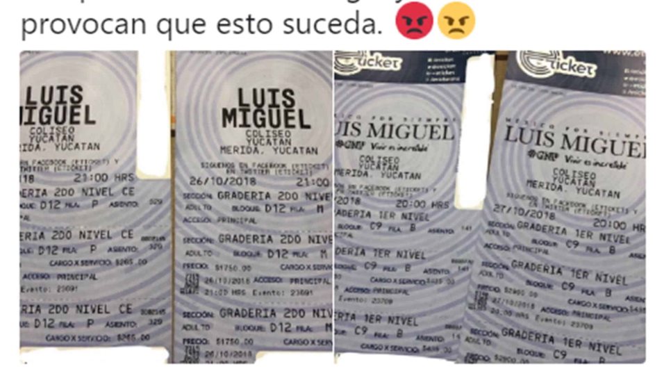 Revendedores acaparan boletos para concierto de Luis Miguel